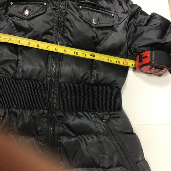 Ladies sm deep blue puffer 60% down 49% feather winter jacket by laundry - Picture 8 of 8
